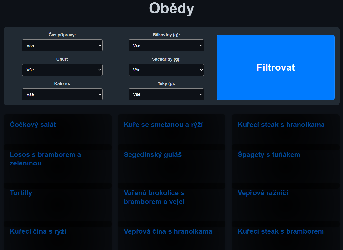 Databáze receptů